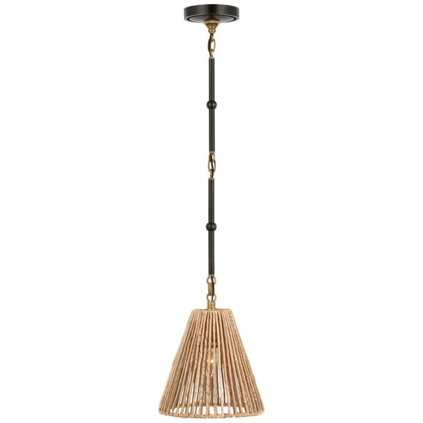 Visual Comfort Signature Goodman Petite Hanging Shade Hand-Rubbed Antique Brass