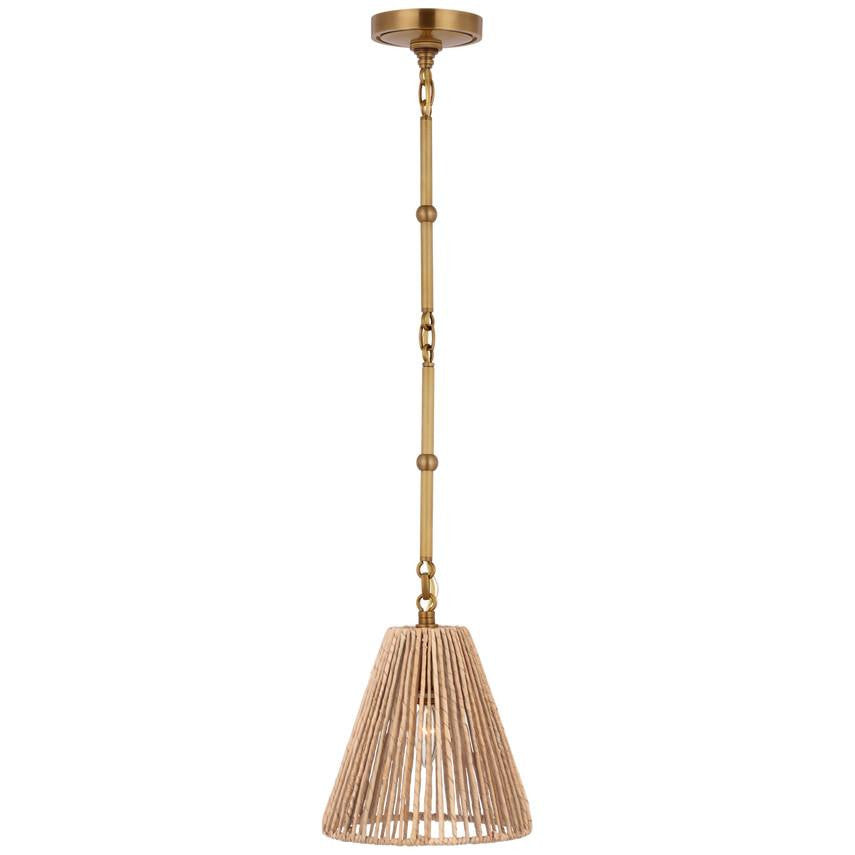 Visual Comfort Signature Goodman Petite Hanging Shade Hand-Rubbed Antique Brass