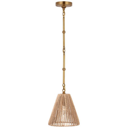 Visual Comfort Signature Goodman Petite Hanging Shade Hand-Rubbed Antique Brass