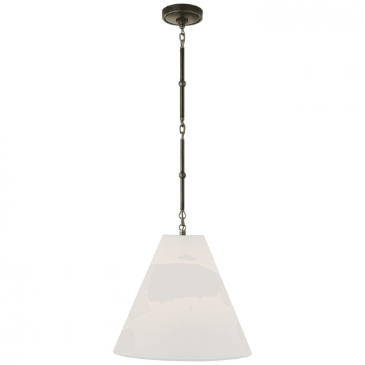 Visual Comfort Signature Goodman Pendant Bronze with Antique Brass