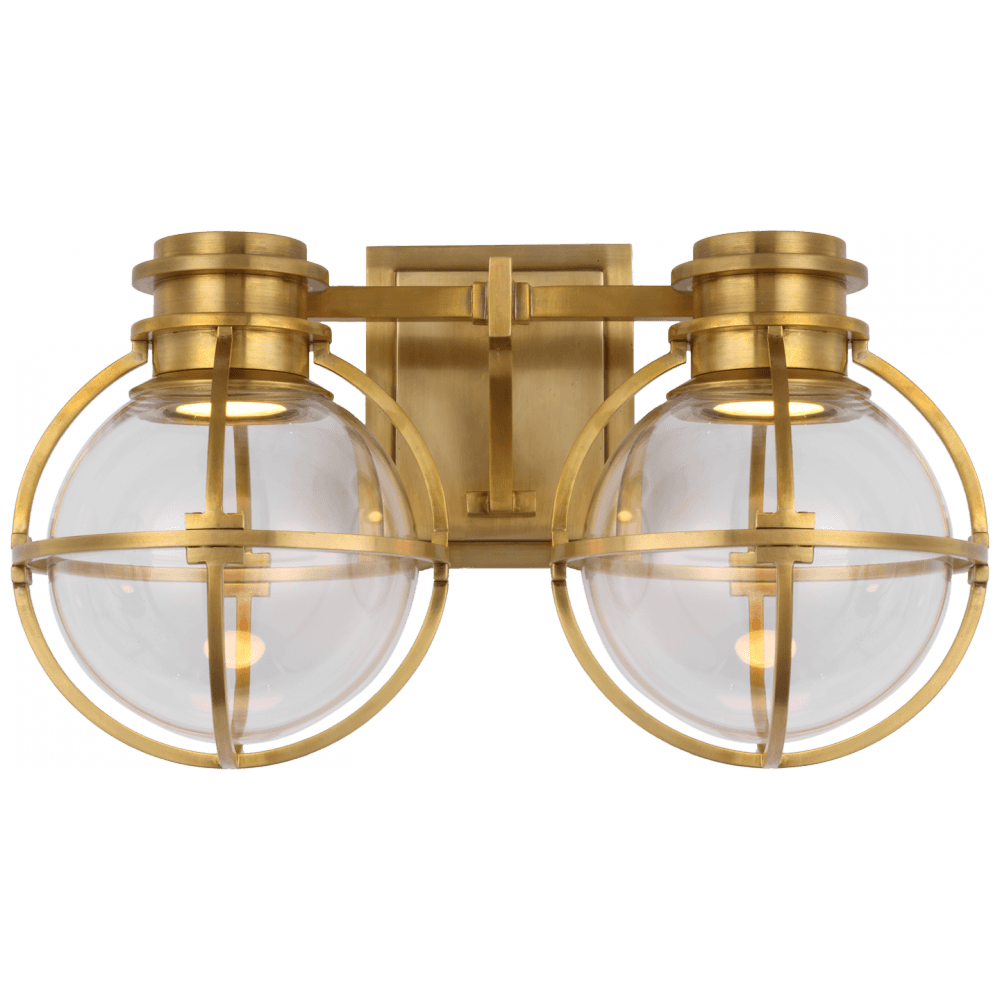 Visual Comfort Signature Gracie Double Wall Sconce Antique-Burnished Brass