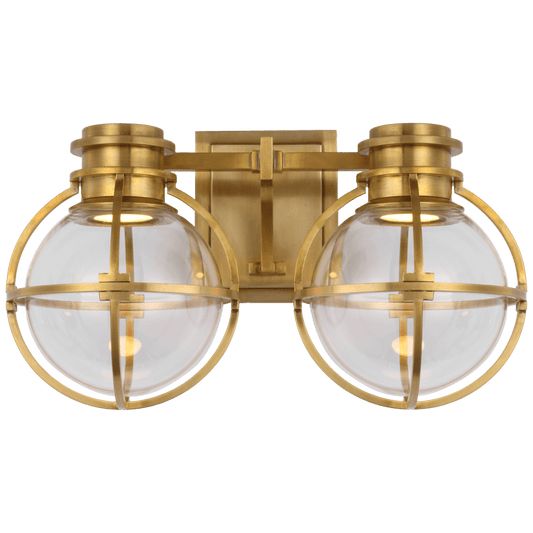 Visual Comfort Signature Gracie Double Wall Sconce Antique-Burnished Brass