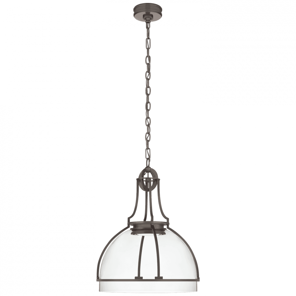 Visual Comfort Signature Gracie Large Dome Pendant Bronze