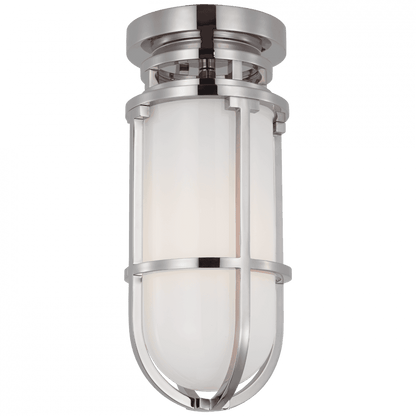 Visual Comfort Signature Gracie Tall Flush Mount Polished Nickel