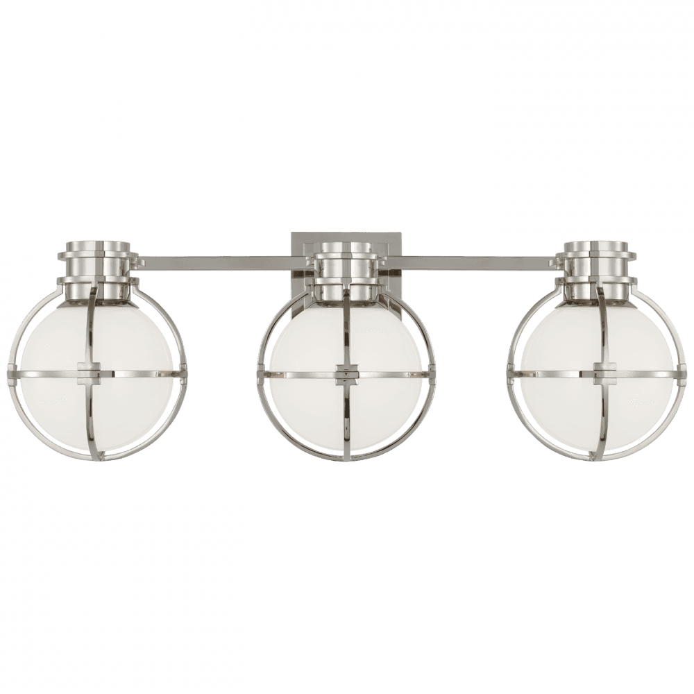Visual Comfort Signature Gracie Triple Wall Sconce Polished Nickel