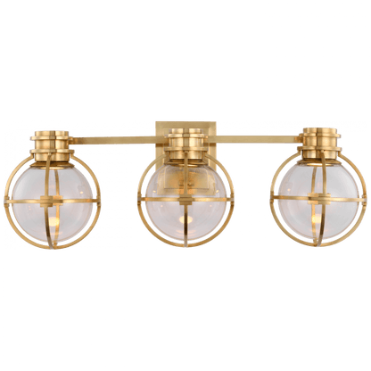 Visual Comfort Signature Gracie Triple Wall Sconce Antique-Burnished Brass