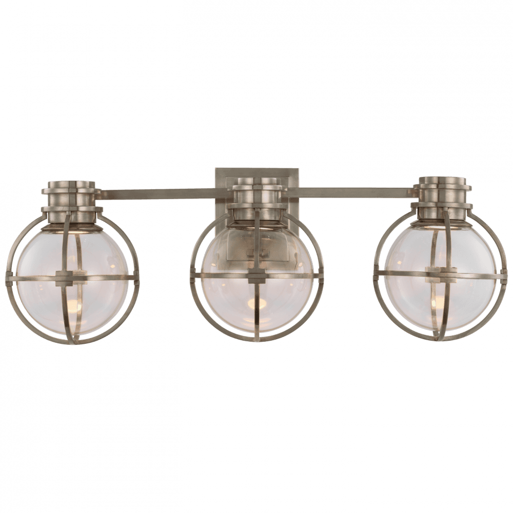 Visual Comfort Signature Gracie Triple Wall Sconce Antique Nickel