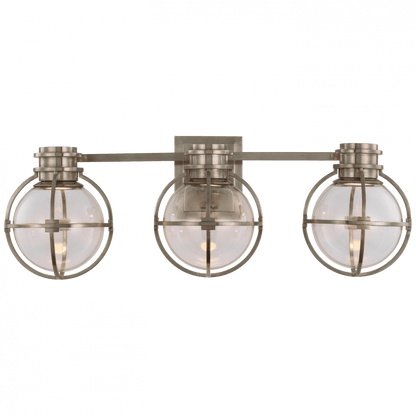 Visual Comfort Signature Gracie Triple Wall Sconce Antique Nickel