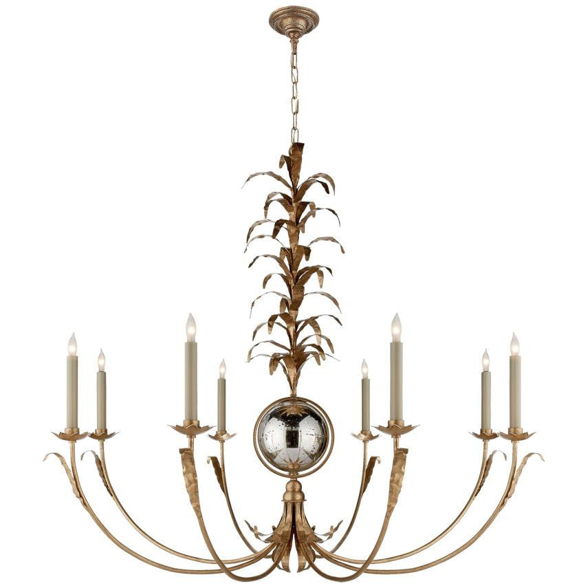 Visual Comfort Signature Gramercy Large Chandelier Gilded Iron