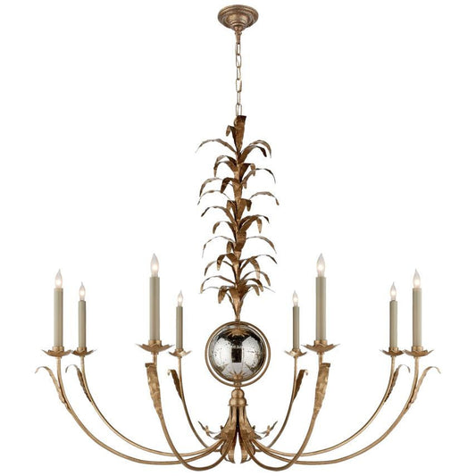 Visual Comfort Signature Gramercy Large Chandelier Gilded Iron