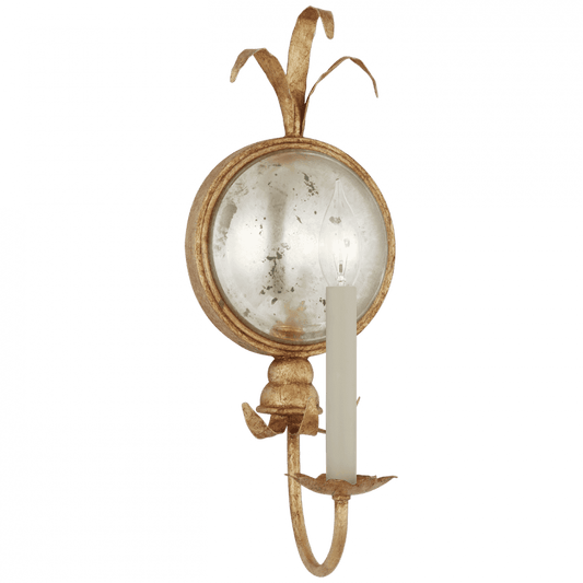 Visual Comfort Signature Gramercy Medium Single Sconce Gilded Iron