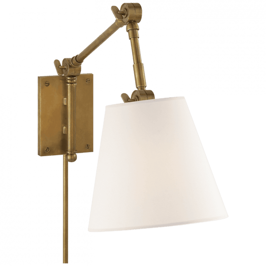 Visual Comfort Signature Graves Graves Pivoting Sconce Hand-Rubbed Antique Brass