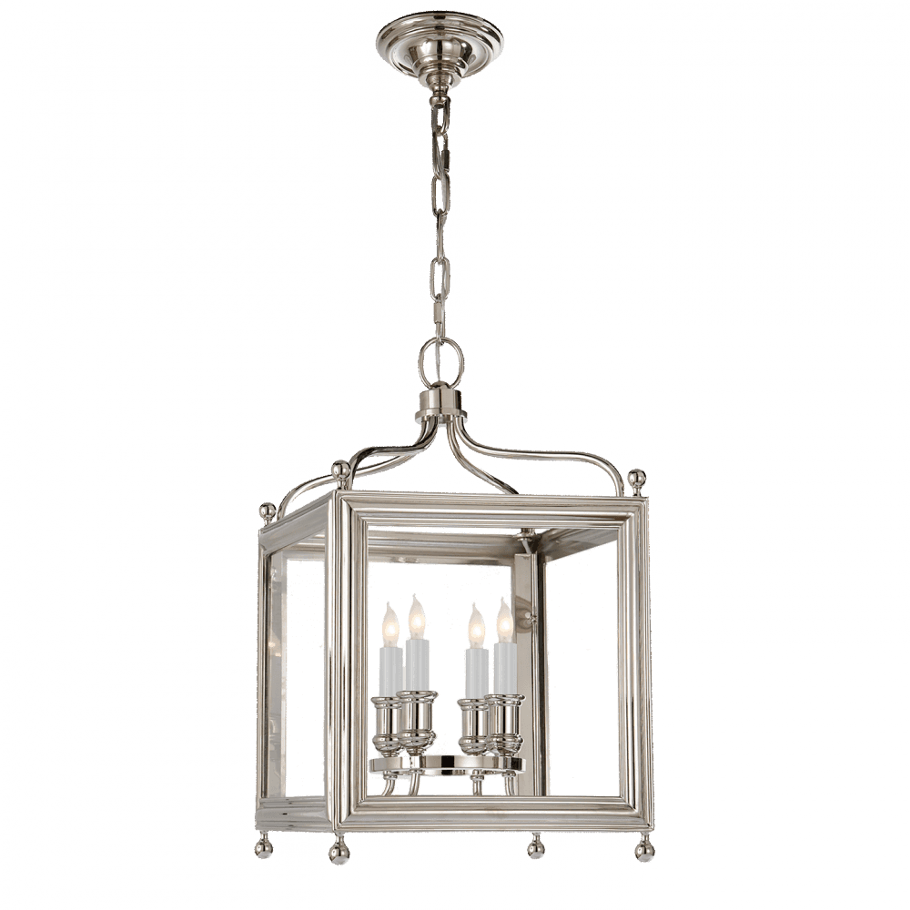 Visual Comfort Signature Greggory Lantern Pendant Polished Nickel