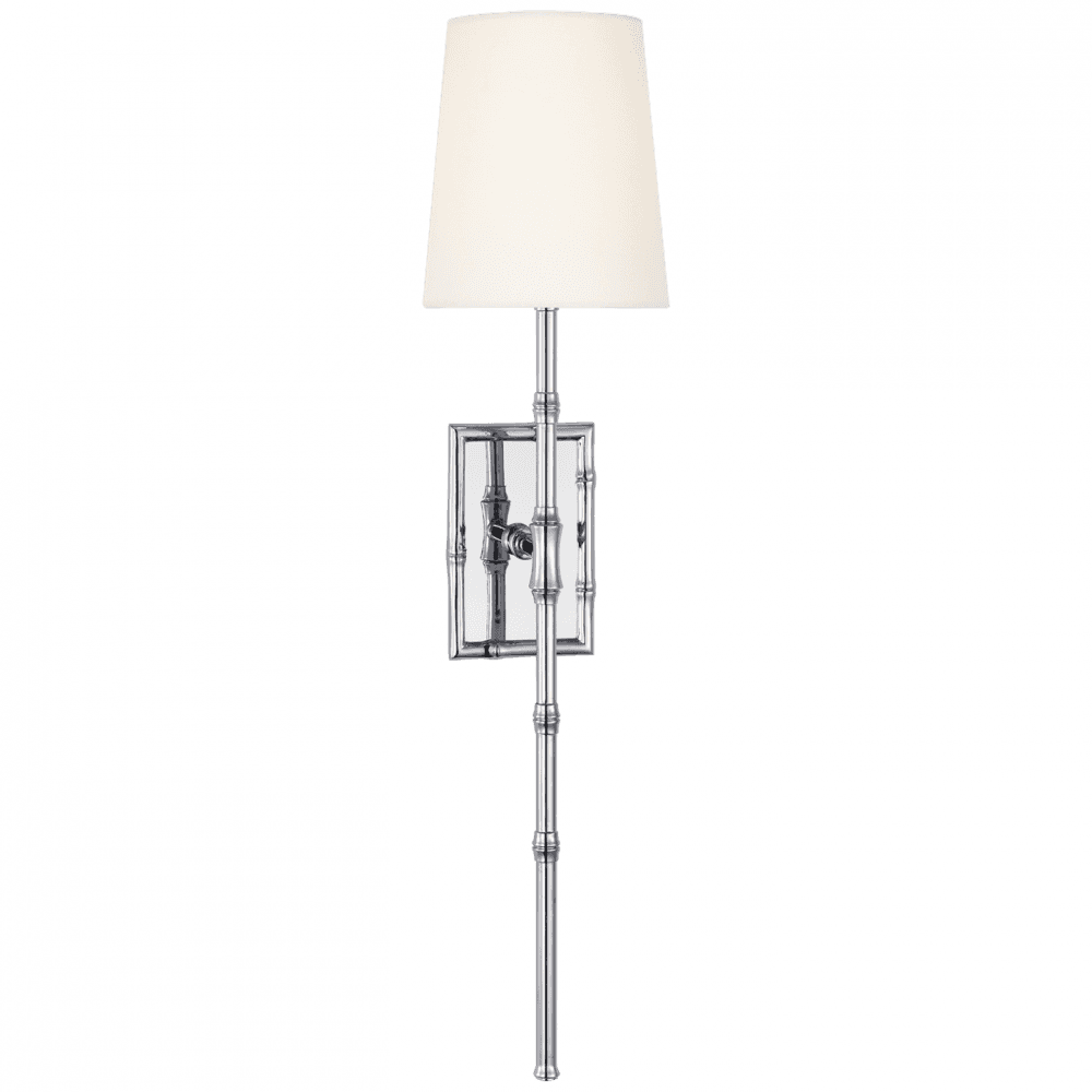 Visual Comfort Signature Grenol Single Bamboo Tail Sconce Polished Nickel