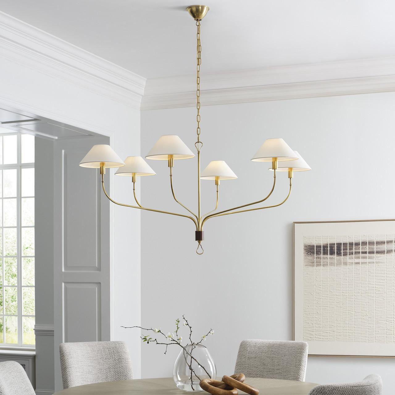 Visual Comfort & Co. Signature Collection Griffin Grande Tail Chandelier