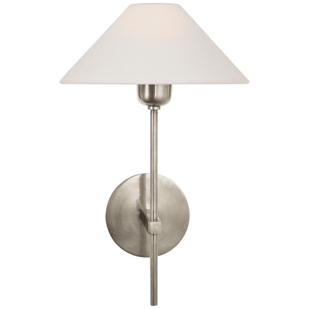Visual Comfort Signature Hackney Single Sconce Antique Nickel