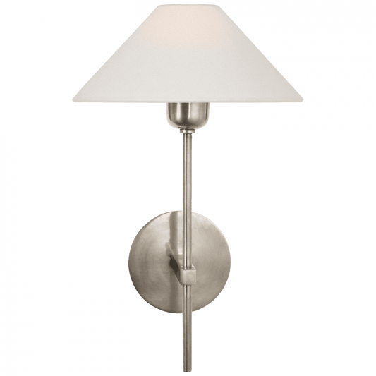 Visual Comfort Signature Hackney Single Sconce Antique Nickel