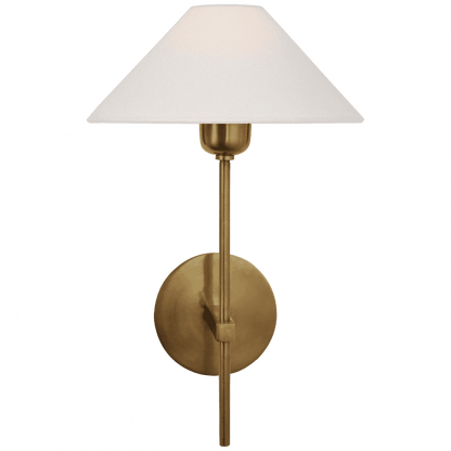 Visual Comfort Signature Hackney Single Sconce Hand-Rubbed Antique Brass