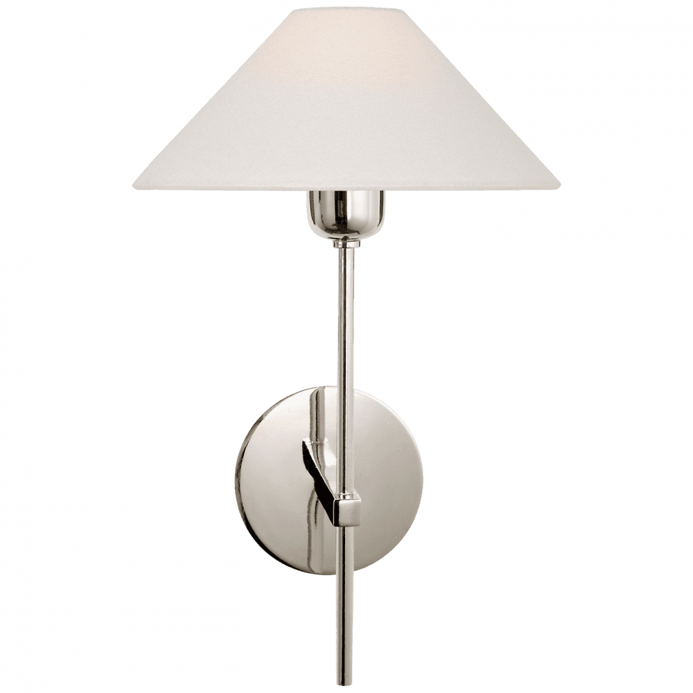 Visual Comfort Signature Hackney Single Sconce Polished Nickel