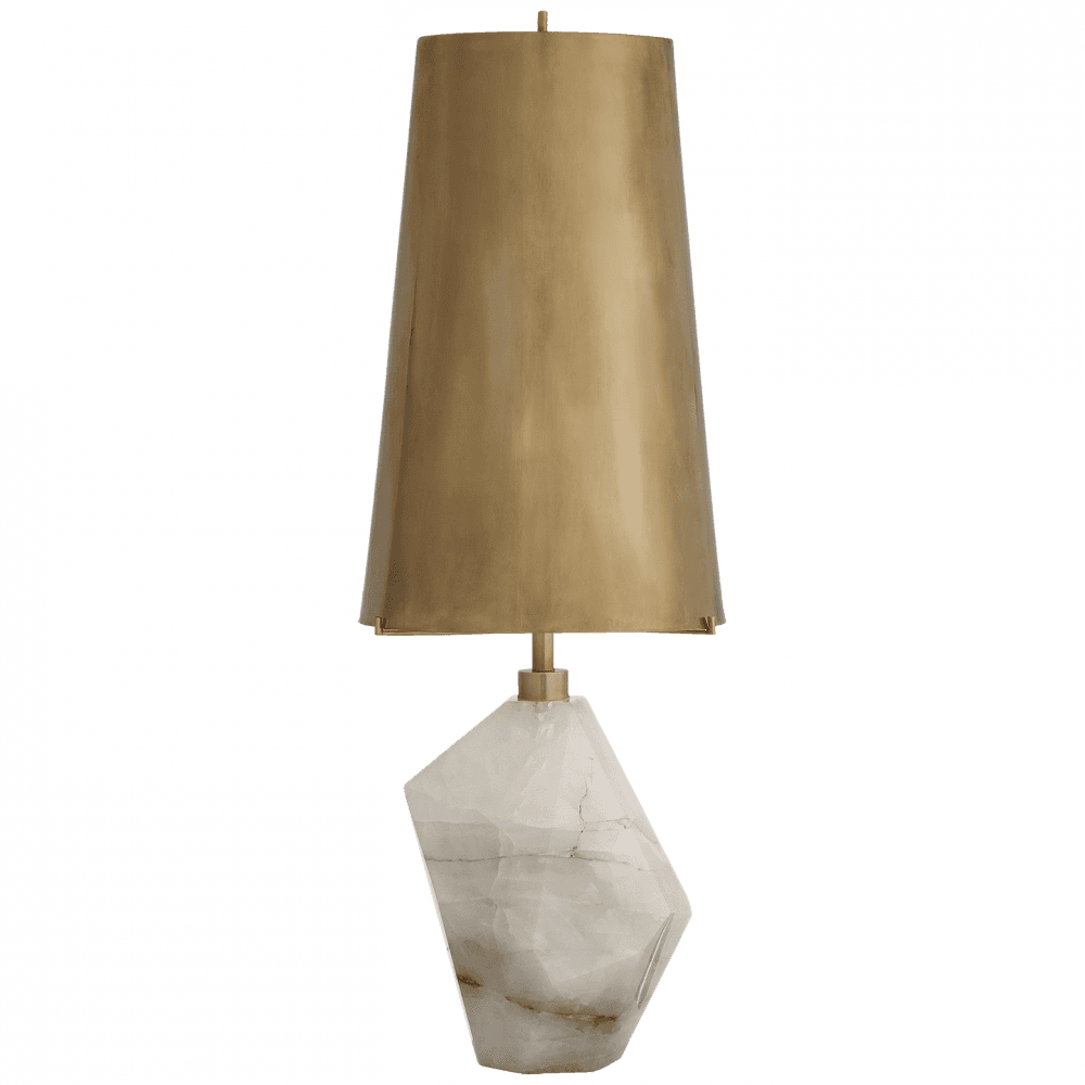 Visual Comfort Signature Halcyon Accent Table Lamp Black Cremo Marble