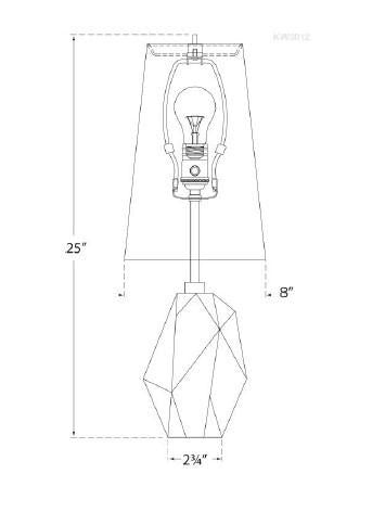 Visual Comfort & Co. Signature Collection Halcyon Accent Table Lamp