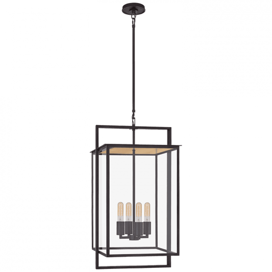 Visual Comfort Signature Halle Lantern Pendant Aged Iron