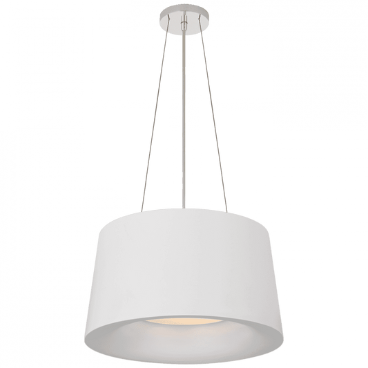 Visual Comfort Signature Halo Drum Shade Pendant Matte White