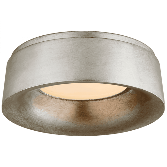 Visual Comfort Signature Halo Flush Mount Burnished Silver Leaf
