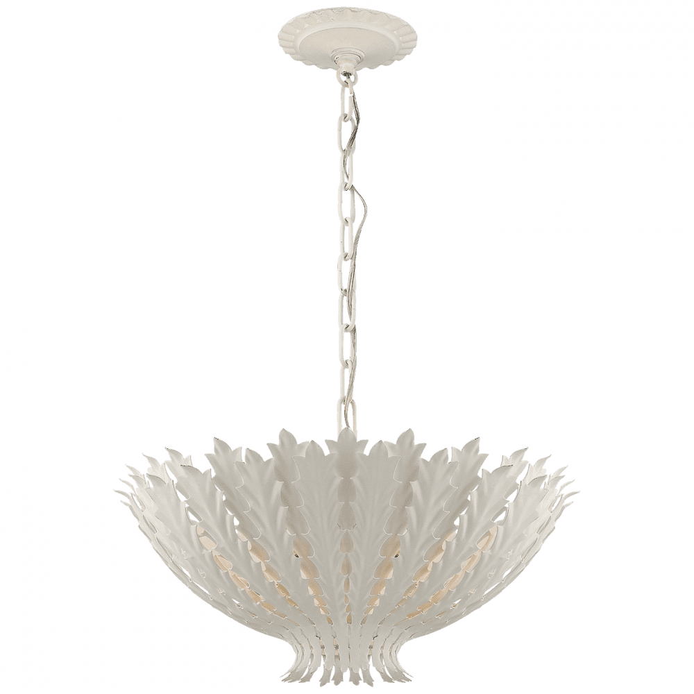 Visual Comfort Signature Hampton Medium Chandelier Plaster White