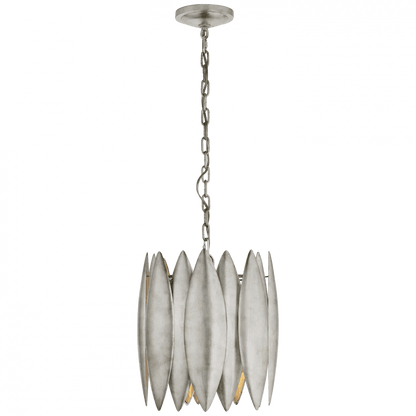 Visual Comfort Signature Hatton Chandelier Burnished Silver Leaf