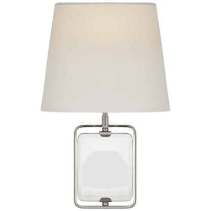 Visual Comfort Signature Henri Framed Jewel Wall Sconce Crystal and Polished Nickel
