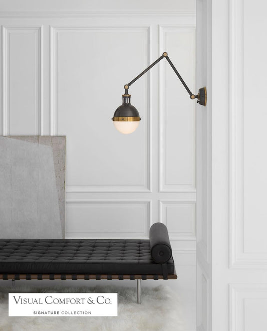 Visual Comfort Signature Hicks Library Light Hand-Rubbed Antique Brass