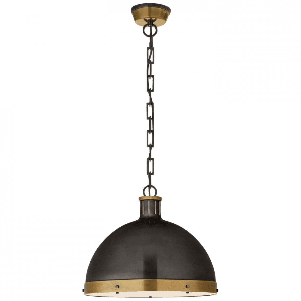 Visual Comfort Signature Hicks Pendant Hand-Rubbed Antique Brass