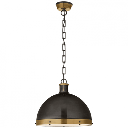 Visual Comfort Signature Hicks Pendant Hand-Rubbed Antique Brass