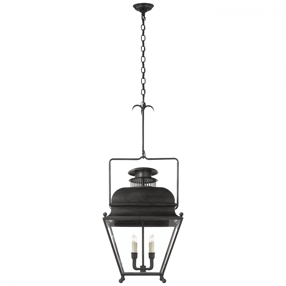 Visual Comfort Signature Holborn Large Lantern Aged Iron