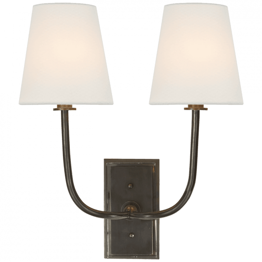 Visual Comfort Signature Hulton Double Sconce Bronze