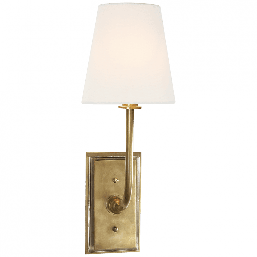 Visual Comfort Signature Hulton Bathroom Wall Sconce Polished Nickel
