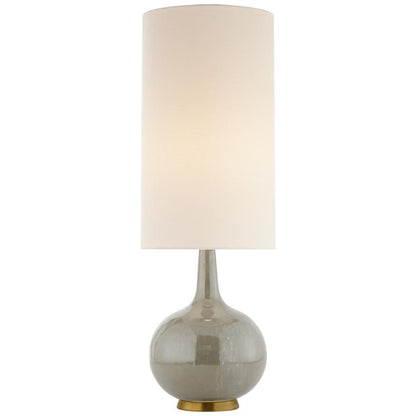 Visual Comfort Signature Hunlen Cordless Table Lamp Shellish Gray