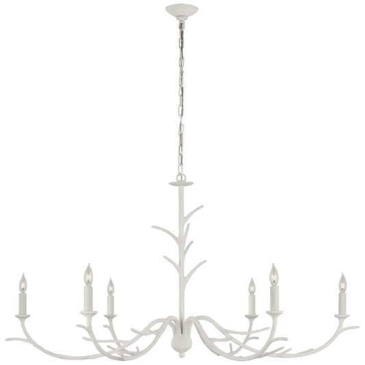 Visual Comfort Signature Iberia Large Chandelier Plaster White
