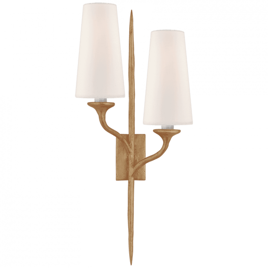 Visual Comfort Signature Iberia Double Left Wall Sconce Plaster White