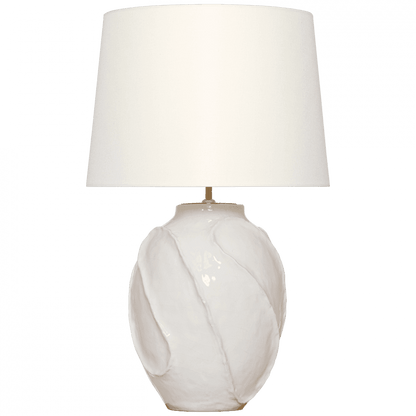 Visual Comfort Signature Idalia 28 Glossy White Crackle