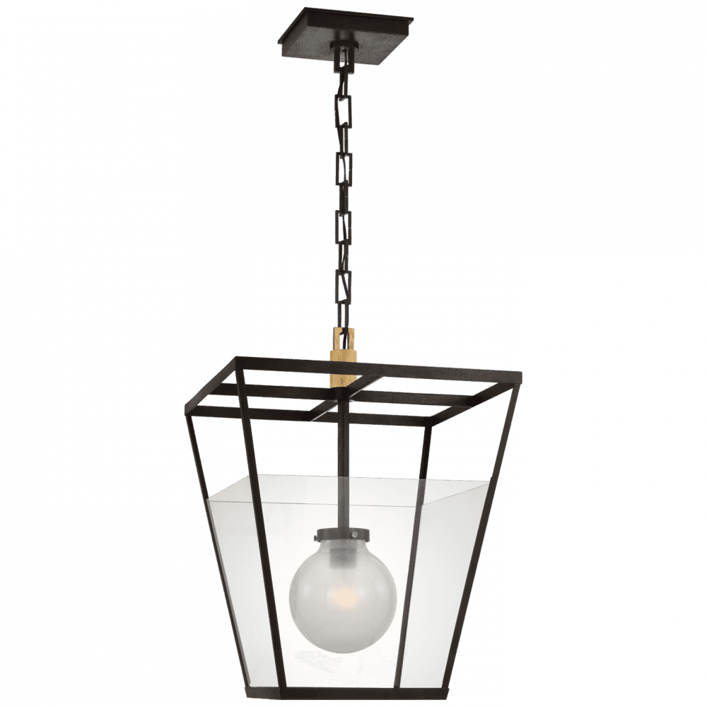 Visual Comfort Signature Illume 18 Warm Iron and Antique-Burnished Brass