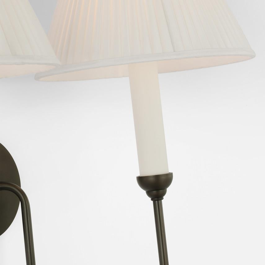 Visual Comfort & Co. Signature Collection Ingela 24" Double Sconce, Visual Comfort & Co. Signature Collection AL 2084MI-SP N1X7K