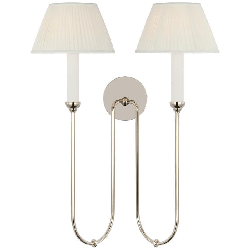 Visual Comfort & Co. Signature Collection Ingela 24" Double Sconce, Visual Comfort & Co. Signature Collection AL 2084PN-SP DDFAC