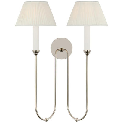 Visual Comfort & Co. Signature Collection Ingela 24" Double Sconce, Visual Comfort & Co. Signature Collection AL 2084PN-SP DDFAC