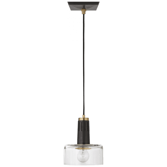 Visual Comfort Signature Iris Single Pendant Hand-Rubbed Antique Brass