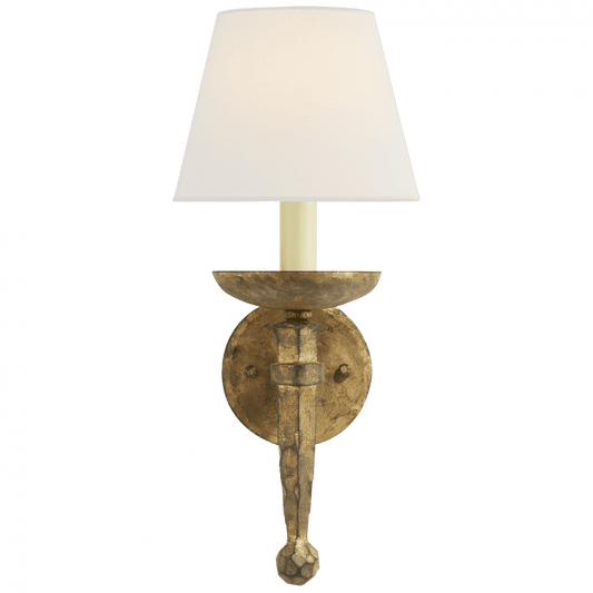Visual Comfort Signature Iron Iron Torch Sconce Gilded Iron