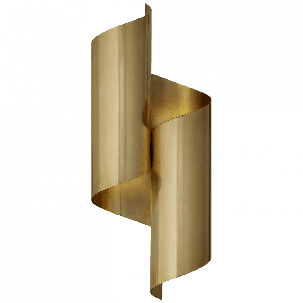 Visual Comfort Signature Iva Wrapped Wall Sconce Hand-Rubbed Antique Brass