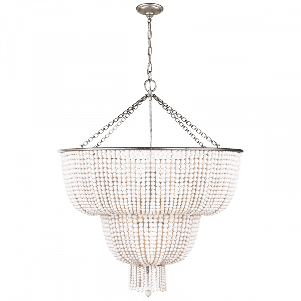 Visual Comfort Signature Jacqueline Chandelier Burnished Silver Leaf