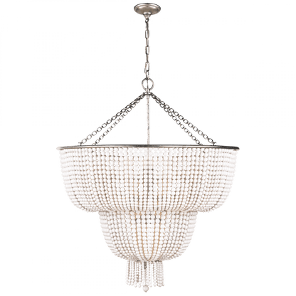 Visual Comfort Signature Jacqueline Chandelier Burnished Silver Leaf